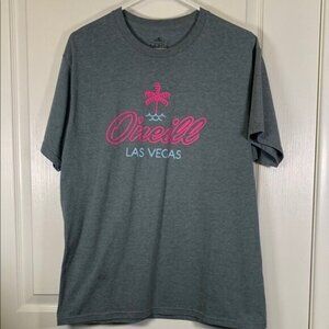 O'Neill Graphic Palm Tree Modern Fit Las Vegas Shirt Size Large EUC #2881